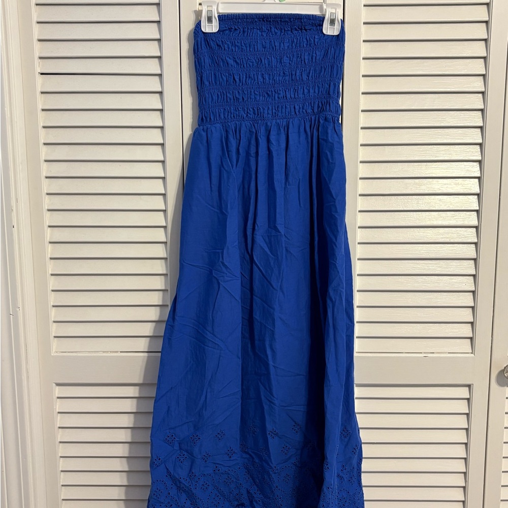 Old Navy Blue Smocked Dress